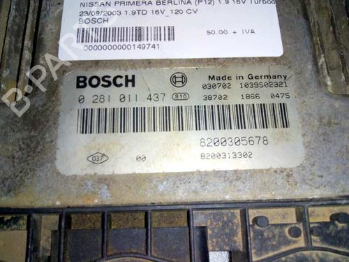 Engine control unit (ECU) NISSAN PRIMERA Hatchback (P12) 1.9 dCi | BP7944281M57 