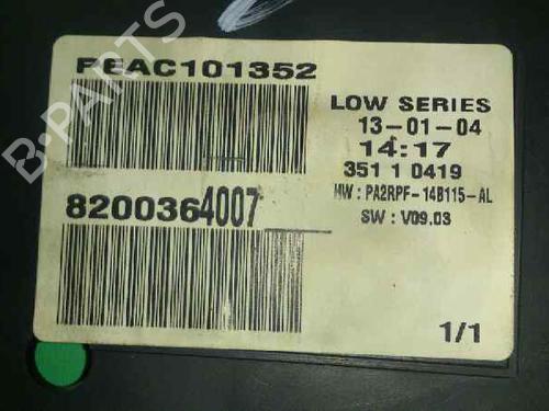 Instrument cluster RENAULT MEGANE II (BM0/1_, CM0/1_) 1.9 dCi (BM0G, CM0G) | BP7931718C47 