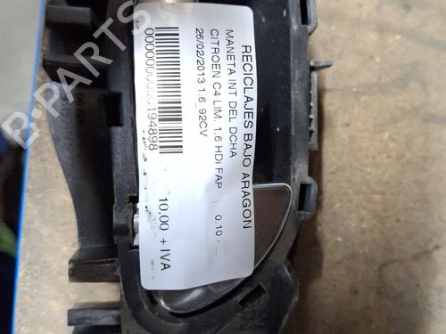 Used Front right interior door handle CITROËN C4 II (NC_) 1.6 HDi 90 (92 hp) 26576851