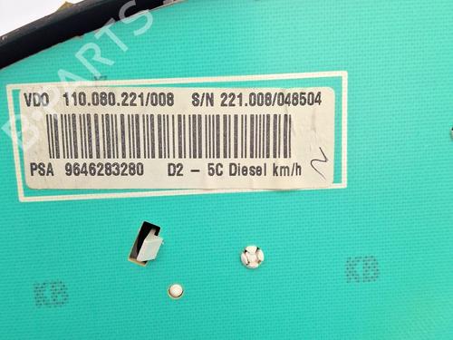 Instrument cluster PEUGEOT 407 (6D_) 2.0 HDi 135 (6DRHRH, 6DRHRE, 6DRHRG, 6DRHRJ) | BP30962941C47