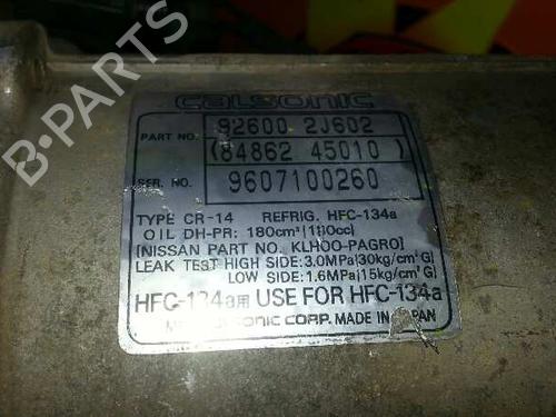 AC compressor NISSAN PRIMERA (P11) 2.0 TD | BP7922184M34 