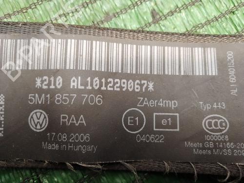 Front right seatbelt VW GOLF PLUS V (5M1, 521)  | BP19322155I25 