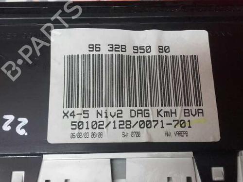 Instrument cluster CITROËN C5 I (DC_) 2.0 HDi (DCRHZB, DCRHZE) | BP7923352C47 