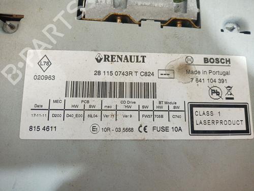 Bilradio RENAULT FLUENCE (L3_) Z.E. | BP29250536E6 