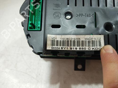 Instrument cluster SKODA FABIA I (6Y2) 1.4 | BP11595927C47 