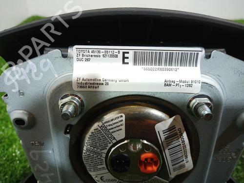 Driver airbag TOYOTA AVENSIS (_T25_) 2.2 D-4D (ADT251_, ADT251R) | BP17921115C9