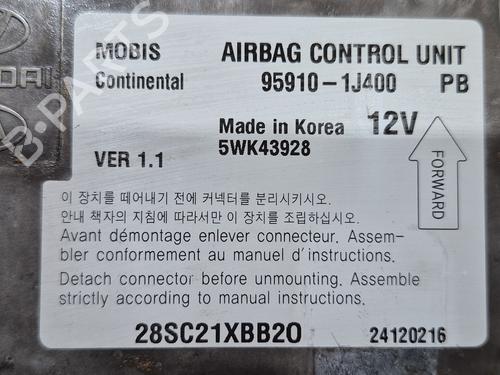 ECU airbags HYUNDAI i20 I (PB, PBT) 1.2 | BP26664902M53 