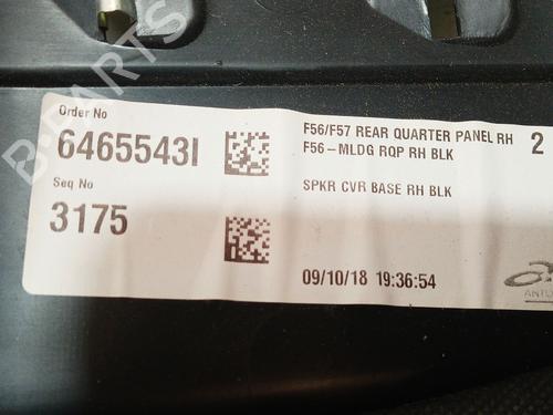 Rear right panel MINI MINI (F55) Cooper D | BP29132825C61 