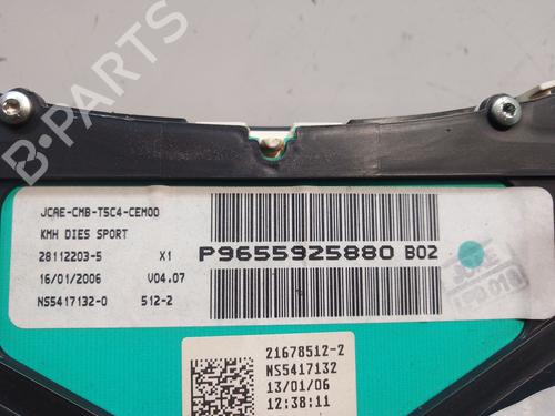 Used Instrument cluster PEUGEOT 307 CC (3B) 2.0 HDi 135 (136 hp) 18264526