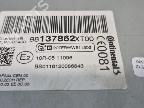 Radio PEUGEOT 5008 II (MC_, MJ_, MR_, M4_) 1.6 BlueHDi 120 (MCBHZH, MCBHZW) | BP29122496E6 