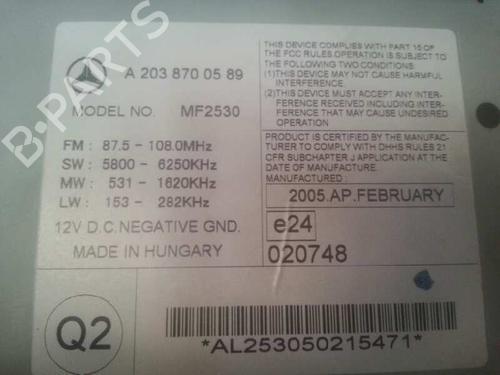 Radio MERCEDES-BENZ C-CLASS (W203)  | BP7924091E6 