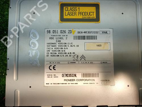 Radio PEUGEOT 208 I (CA_, CC_)  | BP15823345E6 