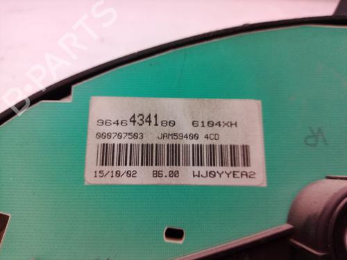 Instrument cluster CITROËN BERLINGO / BERLINGO FIRST MPV (MF_, GJK_, GFK_) 2.0 HDI 90 (MFRHY) | BP8531677C47