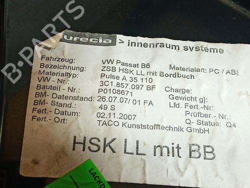 Hanskerom VW PASSAT B6 (3C2) 1.8 TSI | BP29276788C95 
