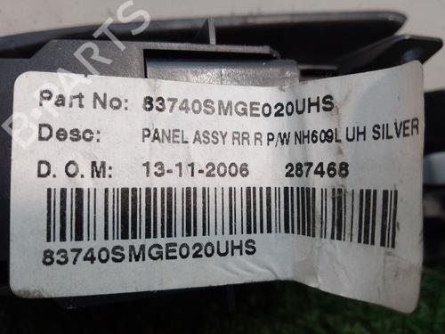 Used Right rear window switch HONDA CIVIC VIII Hatchback (FN, FK) 2.2 CTDi (FK3) (140 hp) 18527583