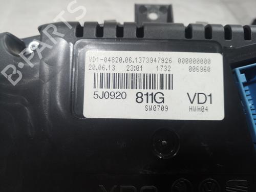 Instrument cluster SKODA FABIA II (542) 1.2 TSI | BP10666590C47 