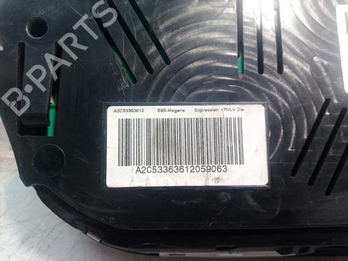 Instrument cluster RENAULT MEGANE III Hatchback (BZ0/1_, B3_) 1.5 dCi | BP7925612C47 
