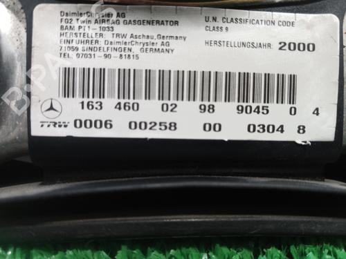 Driver airbag MERCEDES-BENZ M-CLASS (W163)  | BP12990684C9 