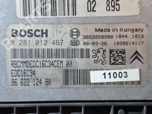 Engine control unit (ECU) CITROËN BERLINGO / BERLINGO FIRST MPV (MF_, GJK_, GFK_) 1.6 HDI 75 (MF9HW, GJ9HWC, GF9HWC, GN9HWC) | BP32474171M57