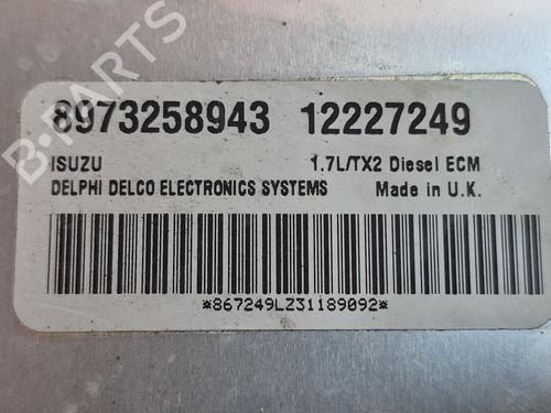 Engine control unit (ECU) OPEL MERIVA A MPV (X03) 1.7 DTI (E75) | BP39511764M57 - Image 5