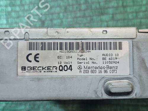 Radio MERCEDES-BENZ C-CLASS (W203) C 270 CDI (203.016) | BP31171603E6 
