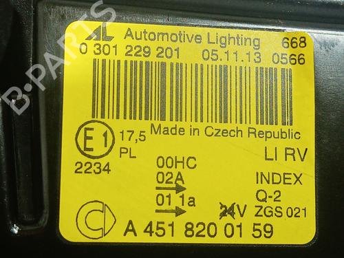 Left headlight SMART FORTWO Coupe (451) 1.0 (451.331, 451.380) | BP29276756C28 