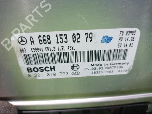 Engine control unit (ECU) MERCEDES-BENZ A-CLASS (W168)  | BP13366700M57 