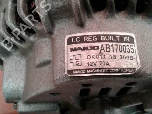 Alternator KIA SPORTAGE SUV (K00)  | BP7926837M7 