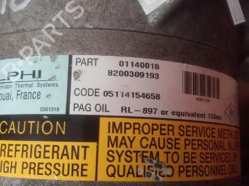 AC compressor RENAULT SCÉNIC II (JM0/1_)  | BP10254837M34 