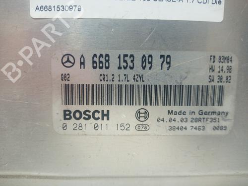 Engine control unit (ECU) MERCEDES-BENZ A-CLASS (W168) A 170 CDI (168.008) | BP7922764M57 
