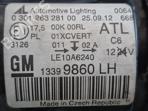 Left headlight OPEL ZAFIRA TOURER C (P12) 1.6 CDTI (75) | BP37440508C28  - Image 7