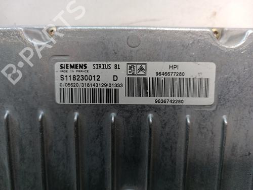 Engine control unit (ECU) CITROËN C5 I (DC_) 2.0 16V HPi (DCRLZB) | BP7924096M57 