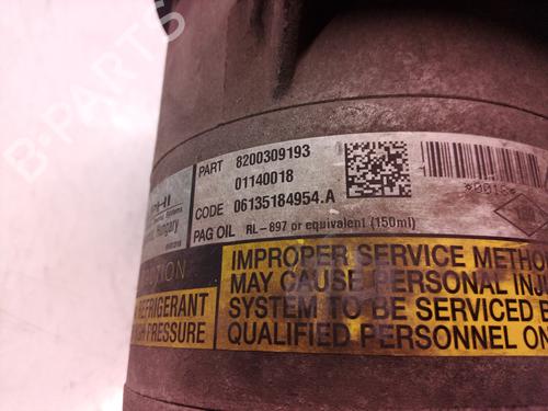 AC compressor RENAULT SCÉNIC II (JM0/1_)  | BP8826244M34 