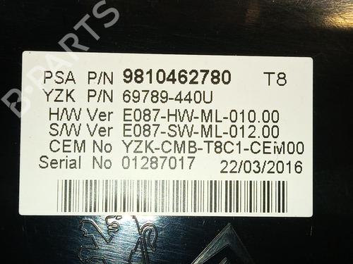 Instrument cluster PEUGEOT 5008 II (MC_, MJ_, MR_, M4_) 1.6 BlueHDi 120 (MCBHZH, MCBHZW) | BP29122517C47 