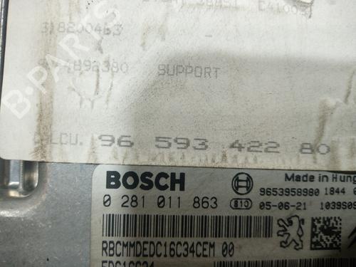 Engine control unit (ECU) PEUGEOT 307 (3A/C)  | BP13398146M57 
