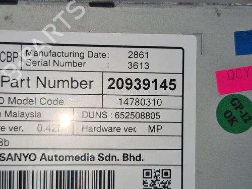 Display monitor OPEL INSIGNIA A Sports Tourer (G09) 2.0 CDTI (35) | BP27153338C48 