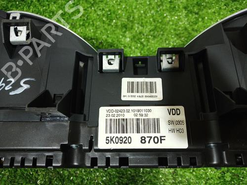 Instrument cluster VW GOLF VI (5K1)  | BP15766044C47 