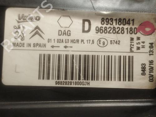 Right headlight PEUGEOT PARTNER Box Body/MPV 1.6 BlueHDi 100 | BP38932777C29 - Image 7