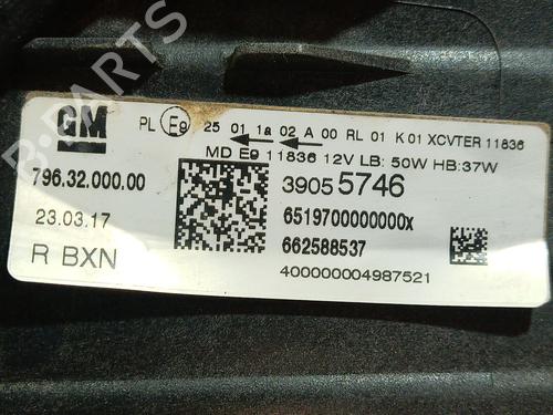 Right headlight OPEL ASTRA K (B16) 1.6 CDTi (68) | BP26321286C29 