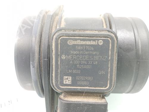 Mass air flow sensor MERCEDES-BENZ A-CLASS (W169) A 180 CDI (169.007, 169.307) | BP27696629M95 