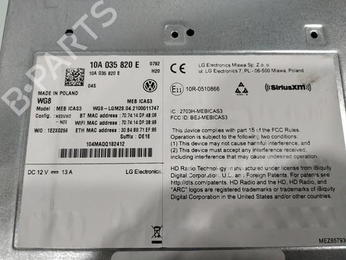 Bilradio VW ID.3 (E11, E12) Pro | BP29714866E6 