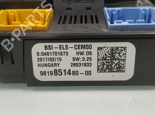 Fuse box CITROËN C4 Grand Picasso II (DA_, DE_)  | BP31311117E1 