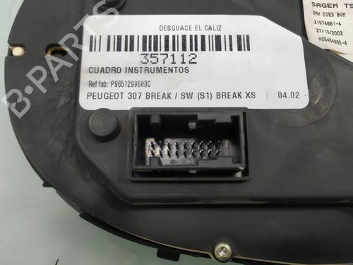 Instrument cluster PEUGEOT 307 Break (3E) 2.0 HDI 110 | BP8828466C47 