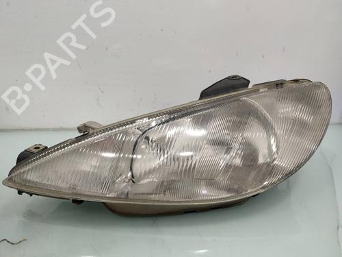 Used Left headlight PEUGEOT 206 Hatchback (2A/C) 1.9 D (69 hp) 9678049