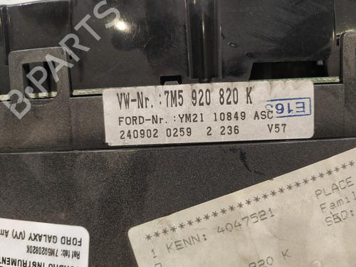 Instrument cluster FORD GALAXY I (WGR) 1.9 TDI | BP29452619C47 