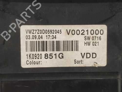 Instrument cluster VW GOLF V (1K1)  | BP26903687C47 