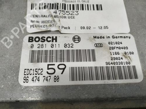 Engine control unit (ECU) PEUGEOT 807 (EB_) 2.0 HDi | BP18159007M57 