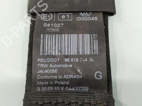 Front left seatbelt PEUGEOT 3008 I MPV (0U_) 1.6 HDi | BP31653040I26