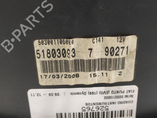 Instrument cluster FIAT PUNTO EVO (199_) 1.3 D Multijet (199AXC1A, 199BXC1A, 199AXT1A, 199BXT1A) | BP26407135C47 