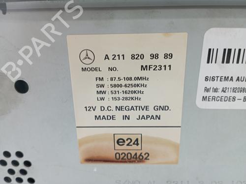Radio MERCEDES-BENZ E-CLASS (W211) E 270 CDI (211.016) | BP29448717E6 